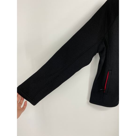 Spyder Mens Black Red Stellar Jacket Sherpa Lined Bonded Fleece NEW Small - Picture 4 of 11